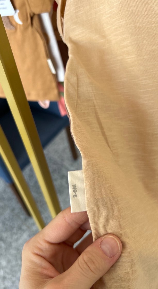 Baskılı Camel Renkli Bebek tulum - Görsel 3