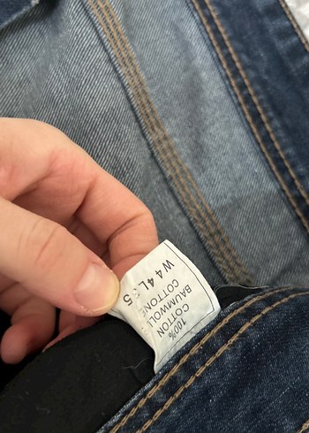 Bol Kesim Midi Boy Mavi Kadın Kot Pantolon - Görsel 5