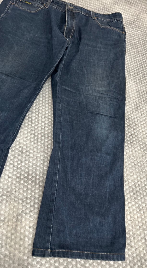 Bol Kesim Midi Boy Mavi Kadın Kot Pantolon - Görsel 2