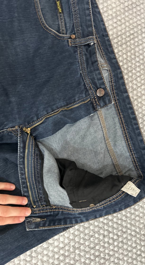 Bol Kesim Midi Boy Mavi Kadın Kot Pantolon - Görsel 4