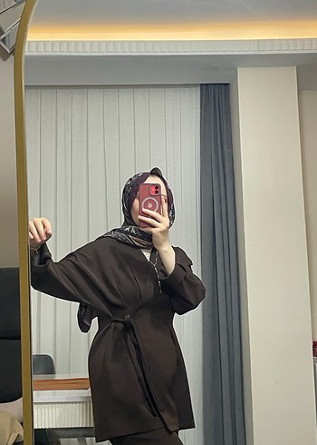 Kahverengi Tesettür İkili Takım - Görsel 5