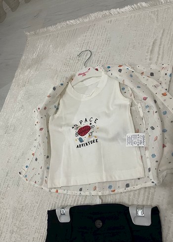 Erkek Bebek Kısa Kollu Pamuklu Takım - Görsel 2