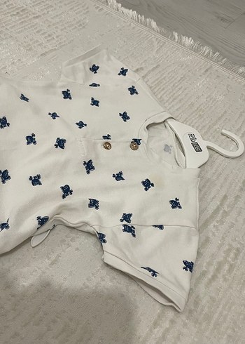 Bebek Erkek Beyaz Kısa Kollu Takım - Görsel 2