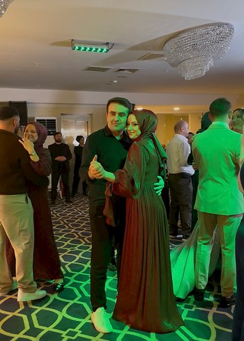 Bordo Abiye Elbise - Görsel 8