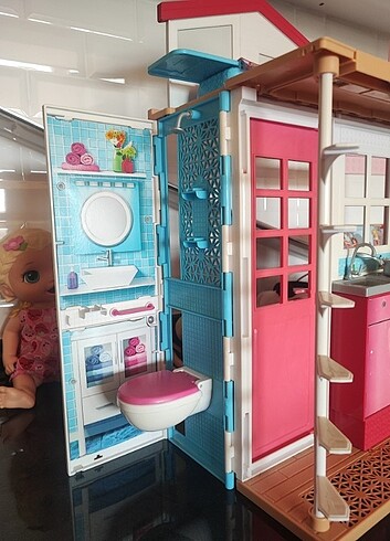  Portatif taşınabilir Barbie evi 