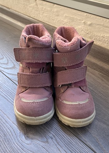 Kız Çocuk Pembe Nakışlı Polar Bot