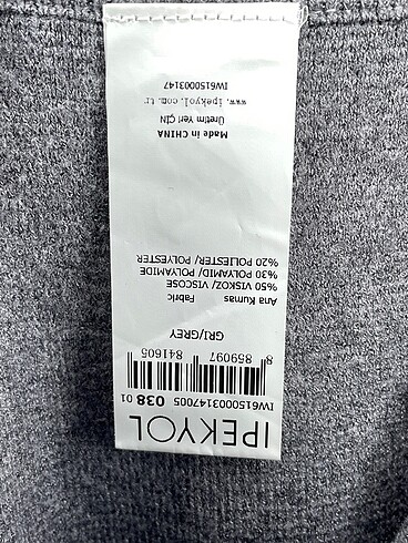 38 Beden gri Renk ipekyol Bermuda / Kapri %70 İndirimli.