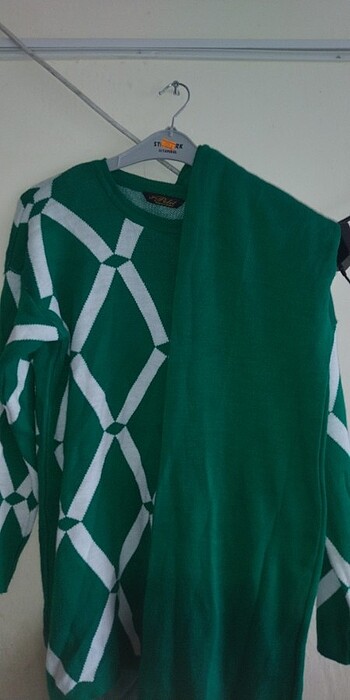 xl Beden yeşil Renk Bayan triko takım