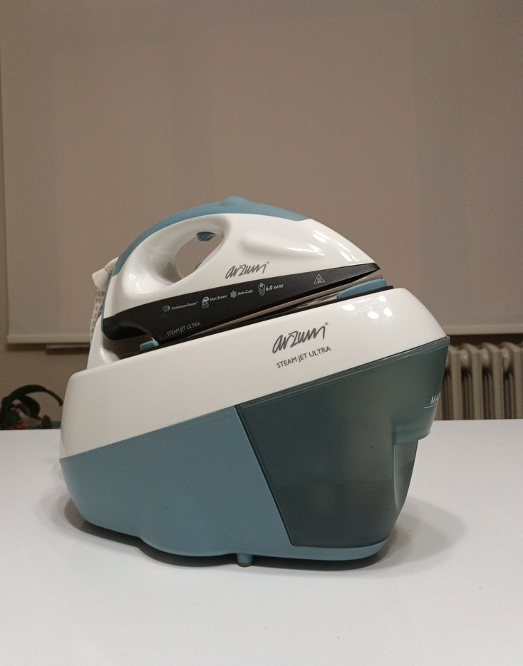 Arzum Buharlı Ütü Beyaz Gri - Görsel 2