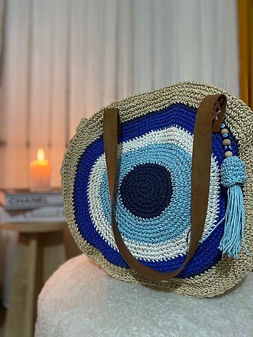 Nazar boncuklu çanta - Görsel 4