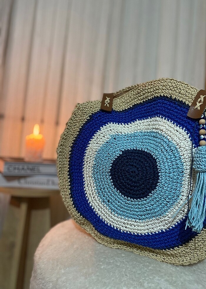 Nazar boncuklu çanta - Görsel 2