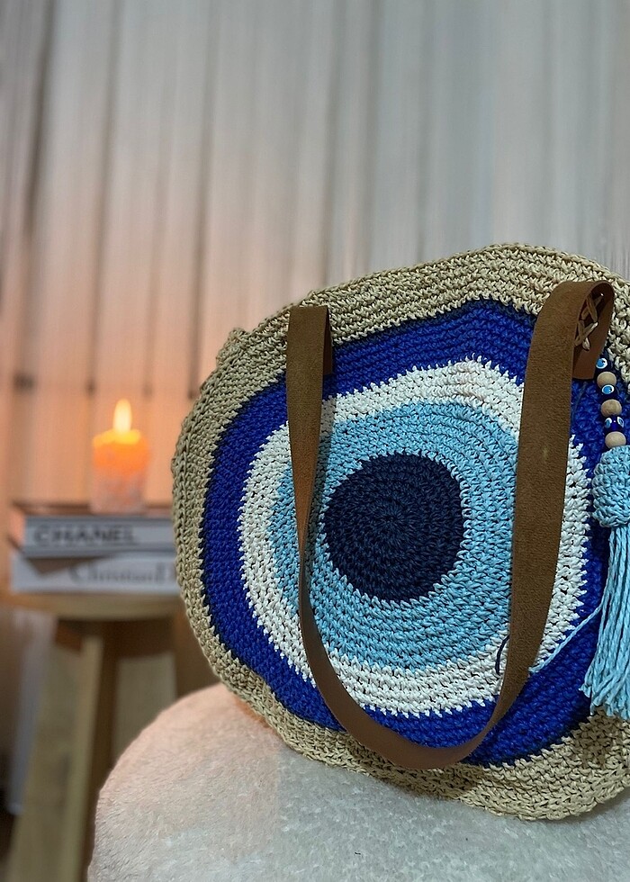 Nazar boncuklu çanta - Görsel 3