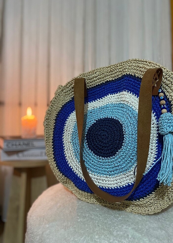 Nazar boncuklu çanta - Görsel 4