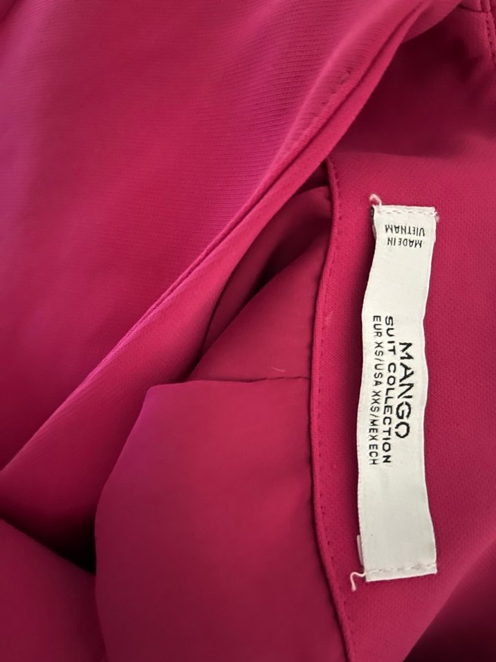 Pembe Kadın Normal Kesim Midi Blazer - Görsel 4