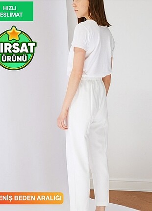 Trendyol & Milla Trendyol modest beyaz pantolon