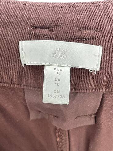 38 Beden kahverengi Renk H&M Kumaş Pantolon %70 İndirimli.