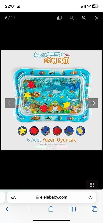 Diğer Elele baby su oyun matı
