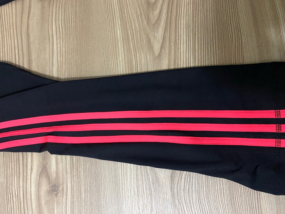 Pembe Şeritli Siyah Kadın Eşofman Altı 36 Beden Small Sıfır - Görsel 2