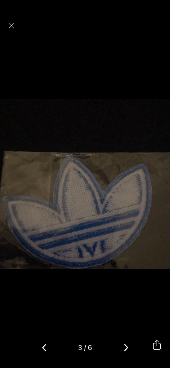 Mavi Erkek Adidas Spor Rozeti Çıkartma Yapışkan - Görsel 2