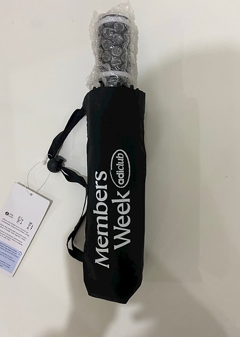 Adidas Siyah Members Week Katlanabilir Erkek Şemsiye Sıfır - Görsel 2