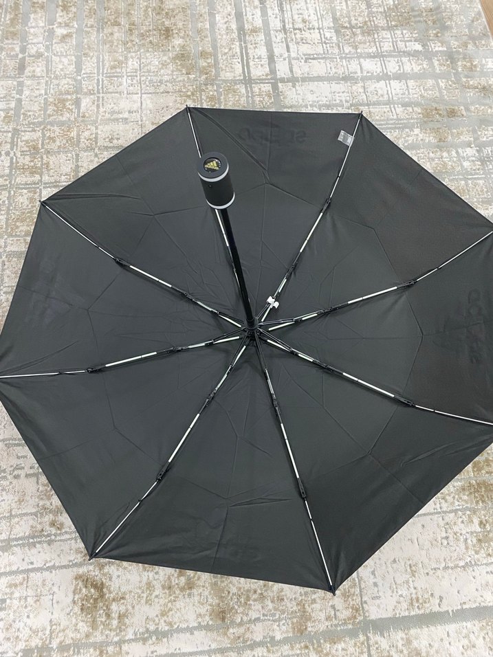 Adidas Siyah Members Week Katlanabilir Erkek Şemsiye Sıfır - Görsel 5