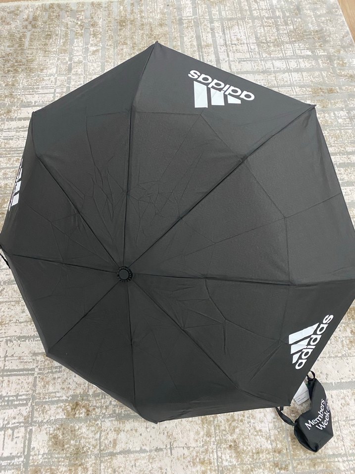 Adidas Siyah Members Week Katlanabilir Erkek Şemsiye Sıfır - Görsel 4