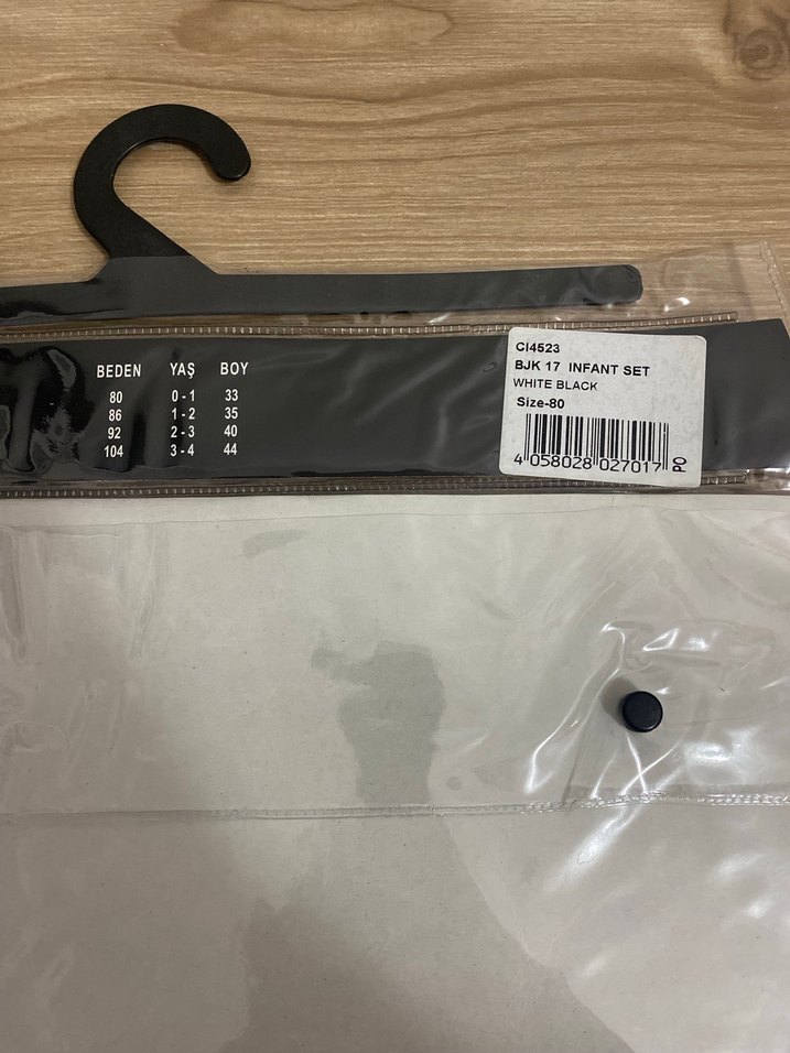 Beşiktaş Bebek Forma Seti Adidas INFANT 1 yaş 80 beden - Görsel 3