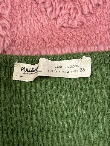 Pull and Bear yeşil hırka uzun y2k crop