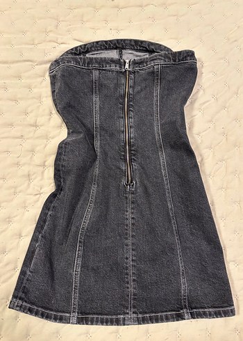 xs Beden Tommy Jeans Gri Kolsuz Kot Elbise