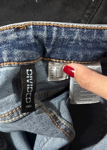 H&M yuksek bel ispanyol paca dar kot - Görsel 2