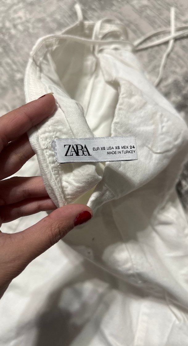Zara mini beyaz elbise - Görsel 3