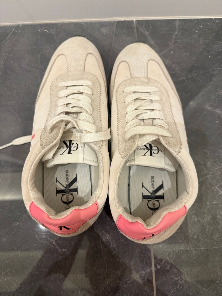 Calvin Klein Jeans Gri Pembe Spor Ayakkabı - Görsel 2