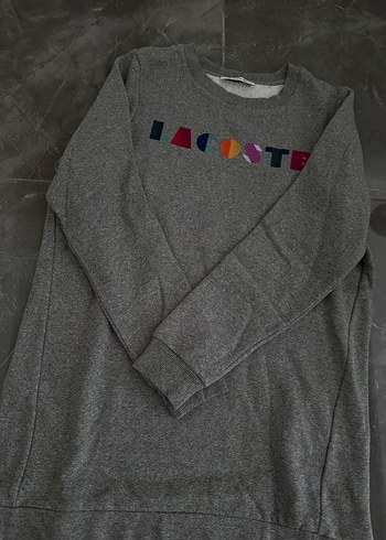 Gri Lacoste Kadın Sweatshirt - Görsel 4