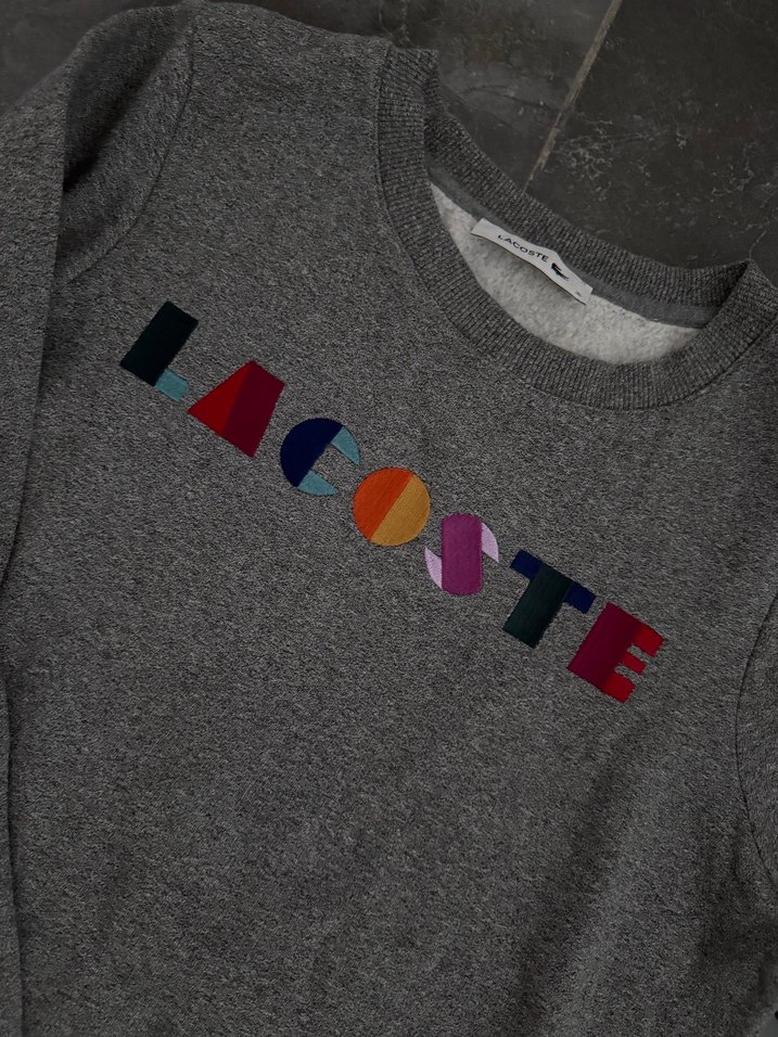 Gri Lacoste Kadın Sweatshirt - Görsel 3