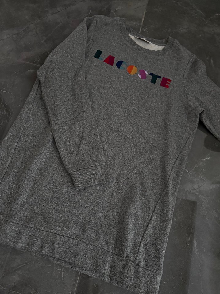 Gri Lacoste Kadın Sweatshirt - Görsel 2