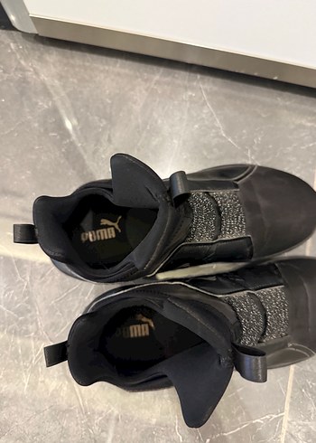 Siyah Spor Kadın Sneakers Velcro Bantlı - Görsel 4