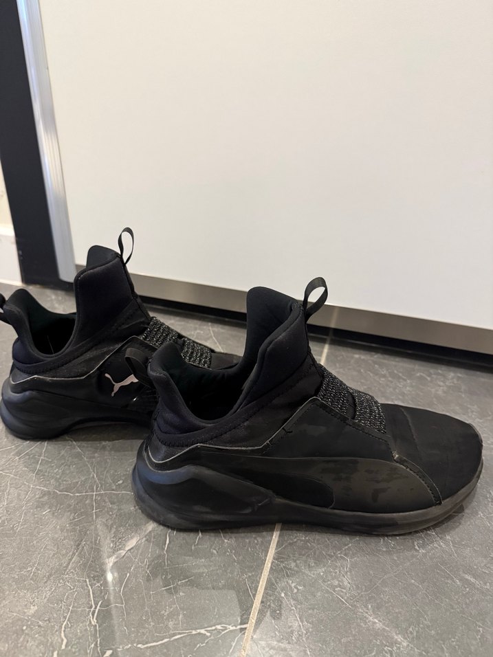 Siyah Spor Kadın Sneakers Velcro Bantlı - Görsel 3