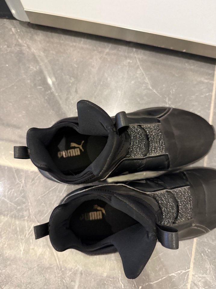 Siyah Spor Kadın Sneakers Velcro Bantlı - Görsel 4