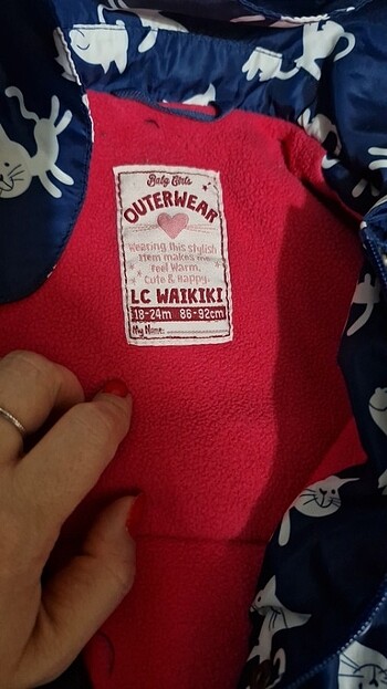 18-24 Ay Beden Kız Çocuk Mevsimlik Mont