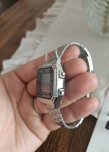 Gri Vintage Casio erkek Kol Saati - Görsel 5