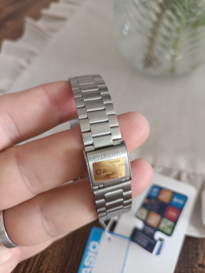 Gri Vintage Casio erkek Kol Saati - Görsel 4