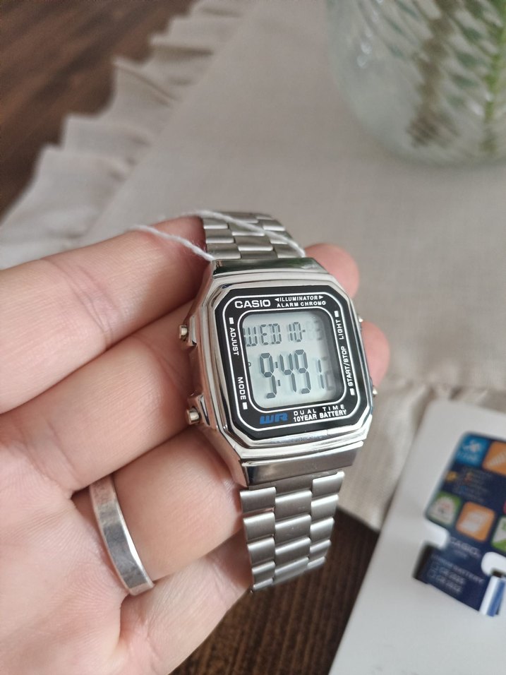 Gri Vintage Casio erkek Kol Saati - Görsel 2