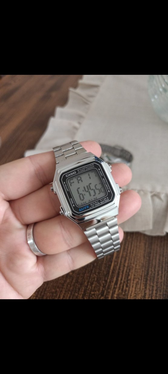 Gri Casio Dijital Kol Saati - Görsel 4