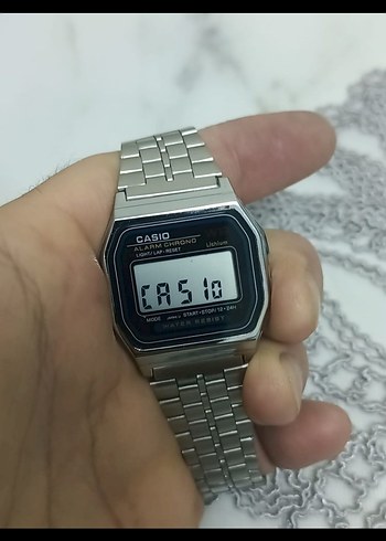 Gri Casio Vintage Dijital erkek Saati - Görsel 2