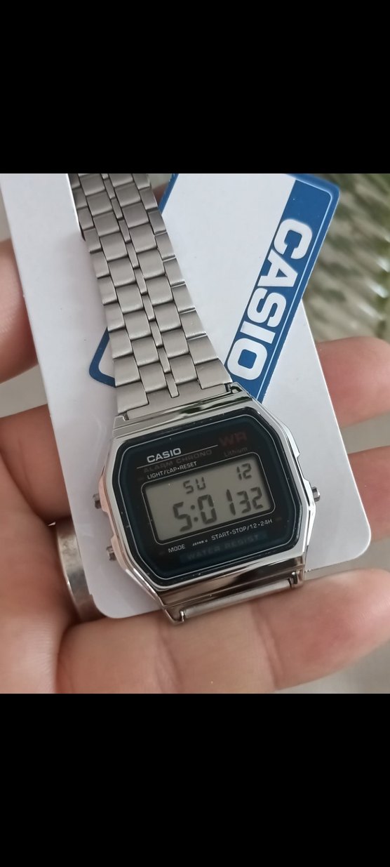 Gri Casio Vintage Dijital erkek Saati - Görsel 3