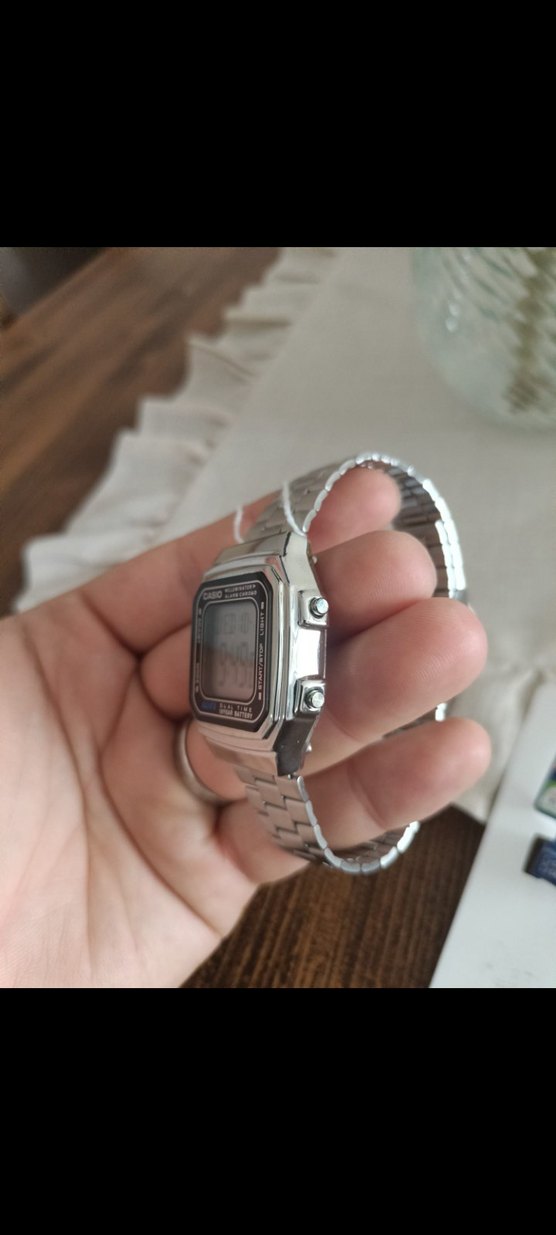 Gri Vintage Casio Dijital Erkek Saati - Görsel 3