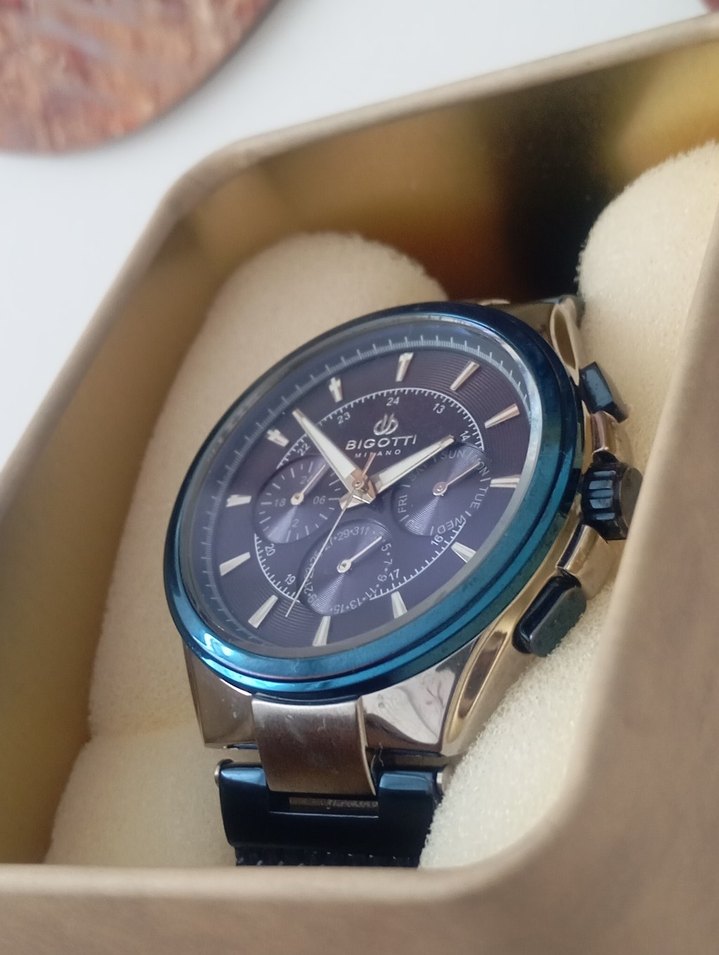 Bigotti Lacivert Modern Klasik Erkek Saati - Görsel 3