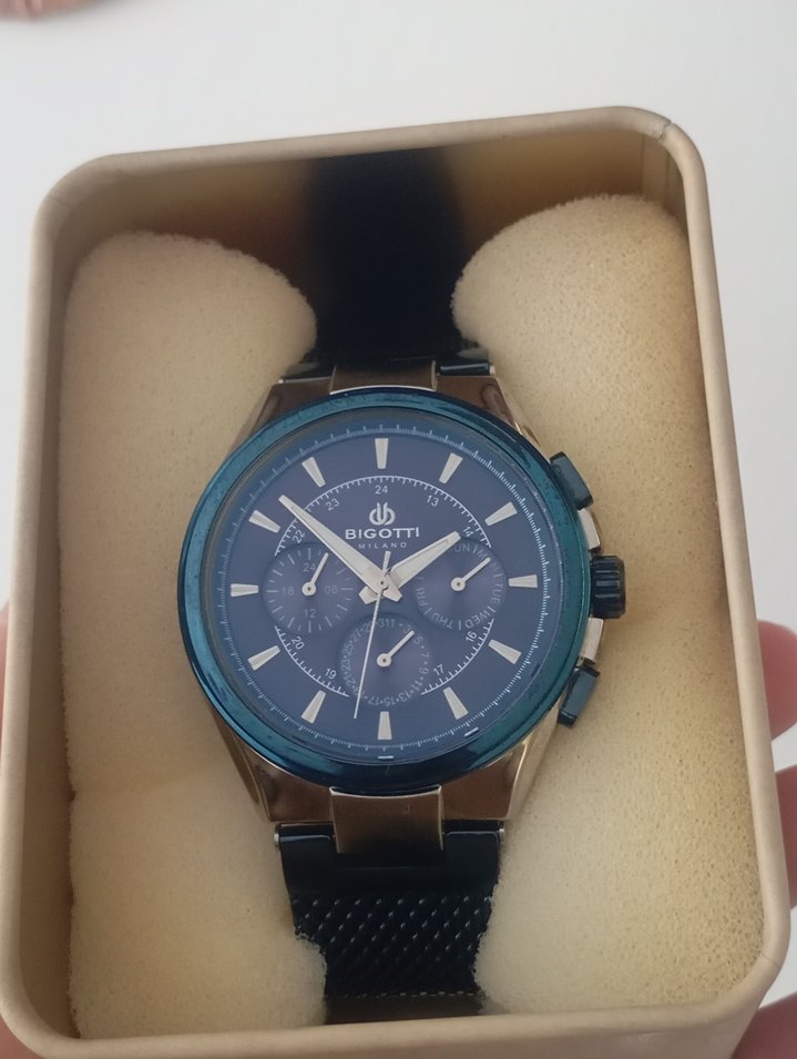 Bigotti Lacivert Modern Klasik Erkek Saati - Görsel 4