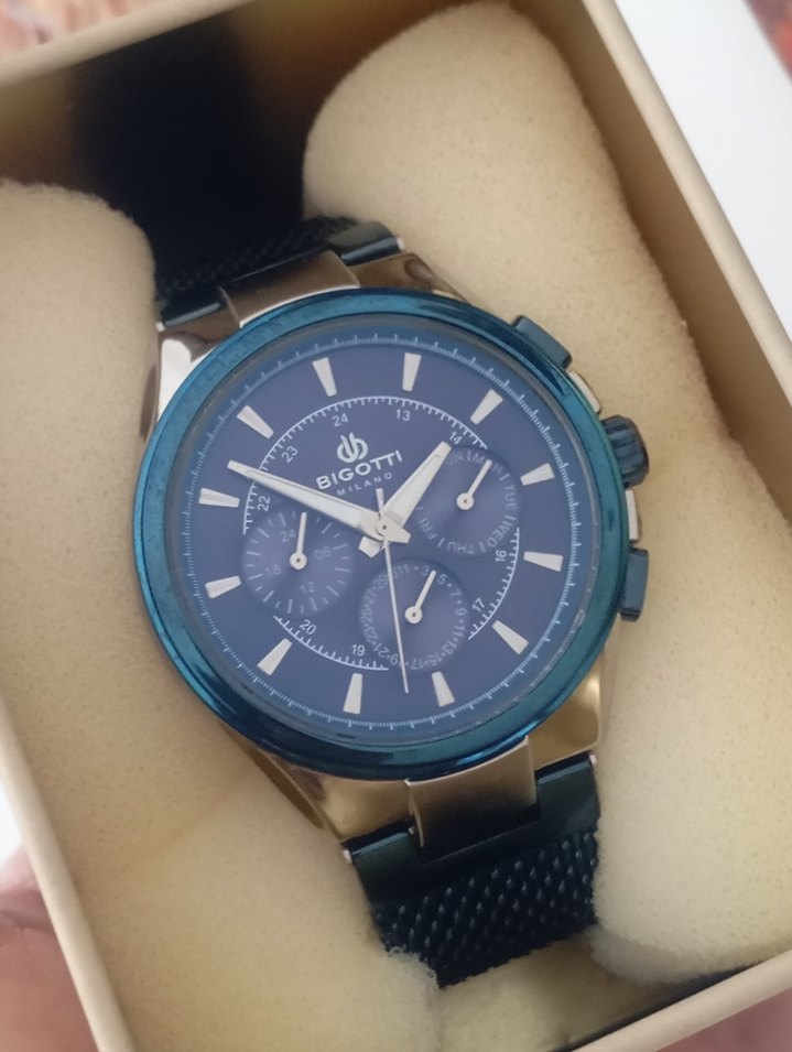 Bigotti Lacivert Modern Klasik Erkek Saati - Görsel 2