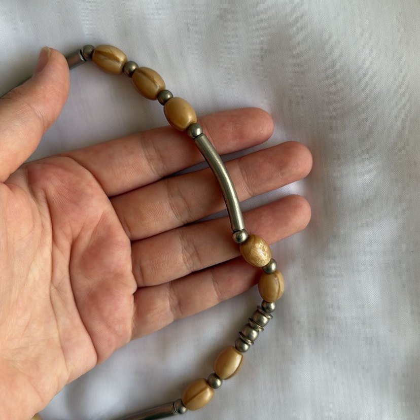 El yapımı vintage kolye - Görsel 2